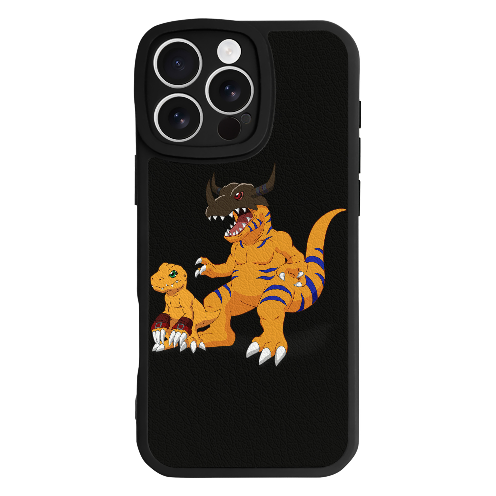 （画像用） Digimon デジタルモンスター/デジモン 【iPhone 16シリーズ対応】シリコンスマホケース（レザー調） 材質：シリコン